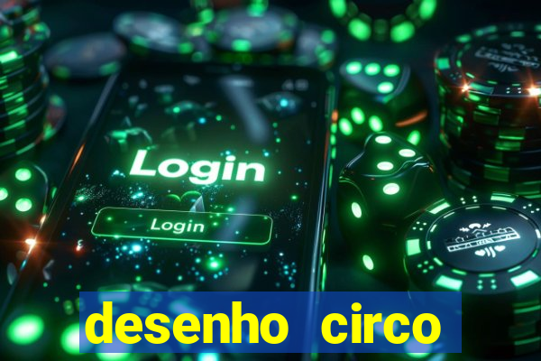 desenho circo digital para colorir